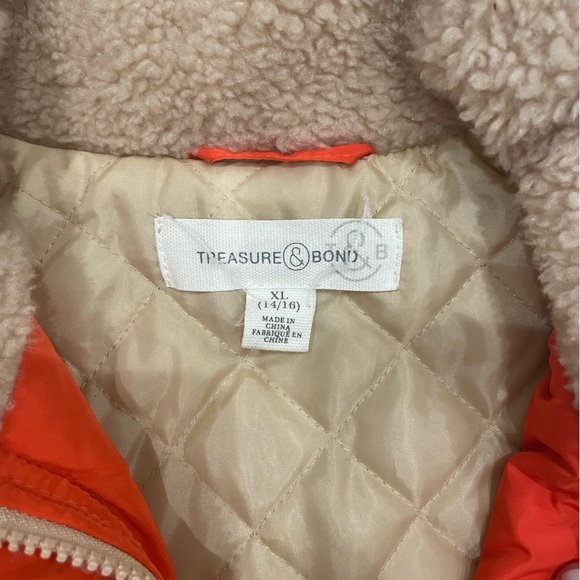 SOLD - Treasure & Bond Teddy Cropped Jacket sz 14/16 Girls or Women XS - Picture 3 of 8